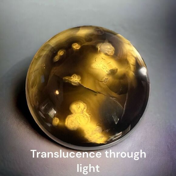 Natural Black Cherry Agate Crystal Sphere - Picture 4 of 15